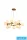 UNIVERSO Pendelleuchte 15xG9 max. 10 W D760x180x1200 mm IP20 Altgold