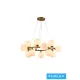 UNIVERSO Pendelleuchte 15xG9 max. 10 W D760x180x1200 mm IP20 Altgold