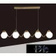 UNIVERSO Pendelleuchte 5xG9 max. 10 W 920 x 150 x 1000 mm IP20 Altgold