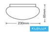 UNIVERSO Deckenleuchte 18 W 1620 lm CCT.kap D230x85 mm IP20 weiß
