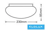 UNIVERSO Deckenleuchte 18 W 1620 lm CCT.kap D230x85 mm IP20 weiß