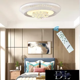   UNIVERSO Kristallglas-Deckenleuchte 38/76 W 3040/6080 lm CCT IP22 ∅610 mm weiß