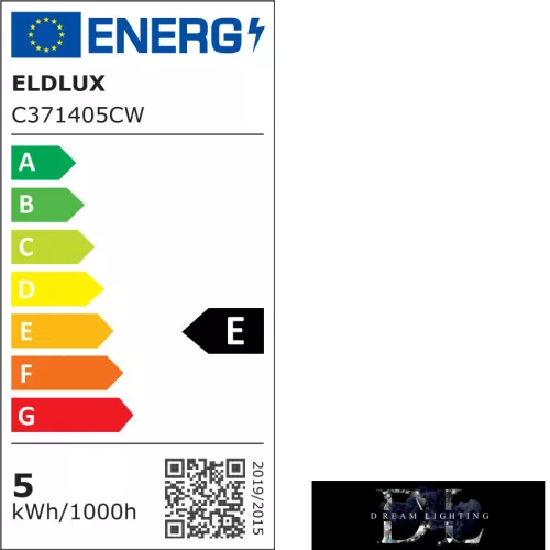ELDLUX LED-Glühbirne C37 E14 5 W 550 lm 6500 K