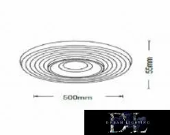 UNIVERSO Deckenleuchte 38 W 3040 lm 6500 K 500 x 55 mm weiß