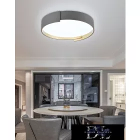   UNIVERSO Deckenleuchte 46 W 3680 lm 6500 K 495 x 100 mm grau/gold