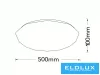 UNIVERSO Deckenleuchte 60 W 2800 lm CCT.kap 500 × 500 × 100 mm weiß