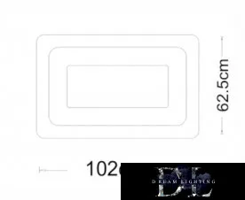UNIVERSO Deckenleuchte 123 W 9840 lm CCT 1020 x 625 mm weiß