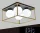 UNIVERSO Deckenleuchte 4xG9 max. 10 W 400 x 400 x 160 mm IP20 Altgold