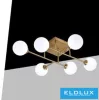 UNIVERSO Deckenleuchte 6xG9 max. 10 W 700 x 700 x 170 mm IP20 Altgold 5 Jahre