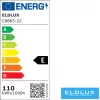 ELDLUX Kristallglas-Deckenleuchte Chrom LED 22×5W 4000k IP20 ∅800x390mm
