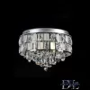 ELDLUX Kristallglas-Deckenleuchte Chrom LED 9×5W 4000k IP20 ∅500x390mm