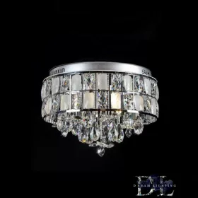   ELDLUX Kristallglas-Deckenleuchte Chrom LED 9×5W 4000k IP20 ∅500x390mm