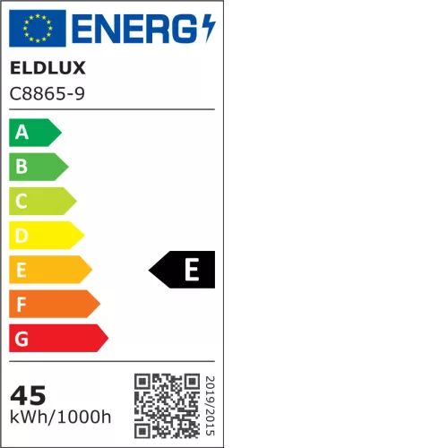ELDLUX Kristallglas-Deckenleuchte Chrom LED 9×5W 4000k IP20 ∅500x390mm