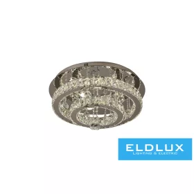   ELDLUX Kristallglas-Deckenleuchte 52 W 4160 lm CCT.T IP20 D550 x 275 mm Chrom