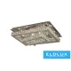 ELDLUX Kristallglas-Deckenleuchte 64 W 5120 lm CCT.T IP20 750 x 500 x 275 mm Chrom
