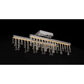 ELDLUX GLOSSY Kristallglas-Deckenleuchte Chrom 16W 4000K