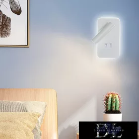  UNIVERSO Wandleuchte LED 6 W 240 lm + 150 lm 3000 K IP22 weiß mit Schalter