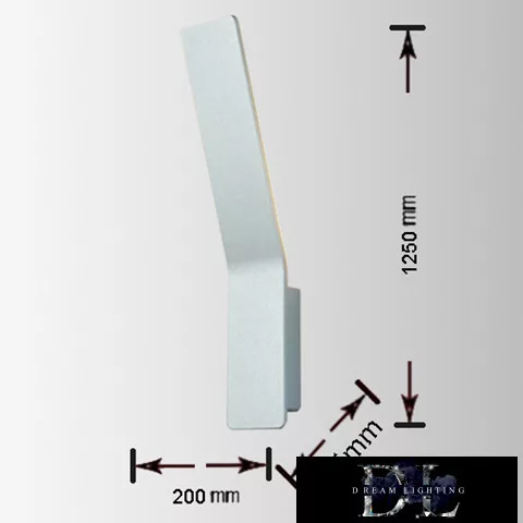 UNIVERSO Wandleuchte LED 10 W 1100 lm 3000 K IP20 70 × 340 mm weiß