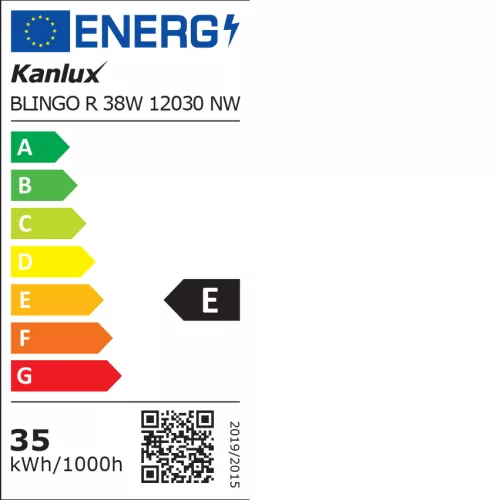 KANLUX BLINGO R38W 12030NW 4000k 3800lm Lampe mit Highlight-Rahmen