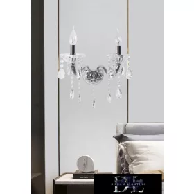 UNIVERSO Wandleuchte 2-flammig 2xE14 Max.40W D29x36cm Chrom