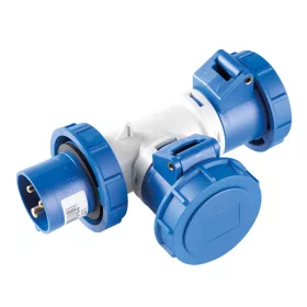 EC690 ADAPTER 1 STECKER/2 STECKDOSEN 3P+E 16A IP67