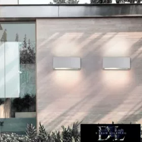   UNIVERSO Außenwandleuchte E27 Max 60W IP44 weiß 220x90x123mm