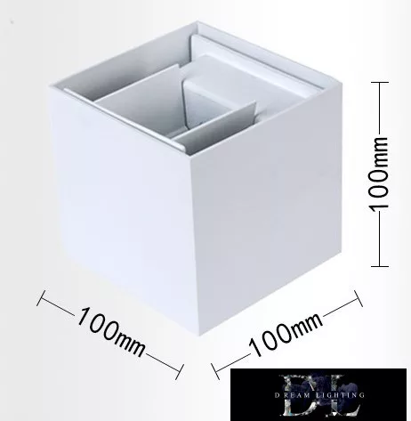 UNIVERSO Wandleuchte LED 12 W 1000 lm 3000 K IP55 100 × 100 × 100 mm weiß