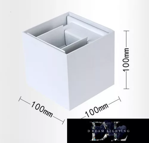 UNIVERSO Wandleuchte LED 12 W 1000 lm 6500 K IP55 100 × 100 × 100 mm weiß
