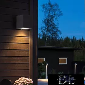 UNIVERSO Wandleuchte 1×GU10 IP65 68×80×80 mm schwarz