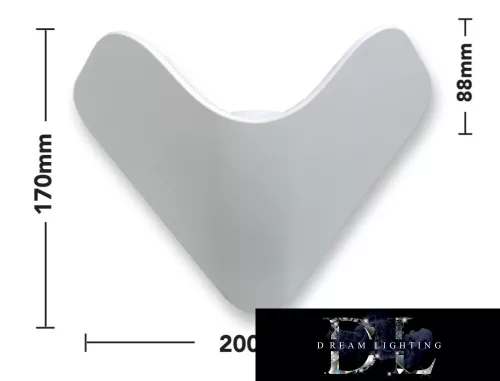 UNIVERSO Wandleuchte LED 12 W 1000 lm 3000 K IP65 200 × 170 × 88 mm weiß