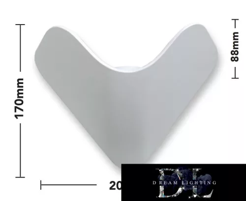 UNIVERSO Wandleuchte LED 12 W 1000 lm 6500 K IP65 200 × 170 × 88 mm weiß