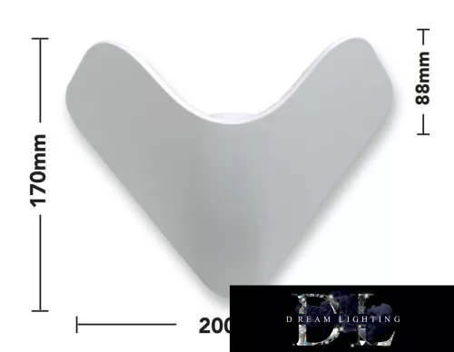 UNIVERSO Wandleuchte LED 12 W 1000 lm 4000 K IP65 200 × 170 × 88 mm weiß