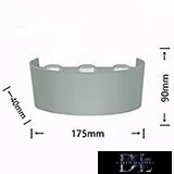 UNIVERSO Wandleuchte LED 6*3W 1650lm 4000k IP65 175×90×40mm grau