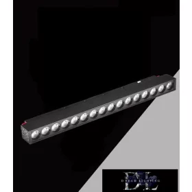   UNIVERSO Magnetischer Schienenstrahler DC:48V 18W 1620LM 3000K RA90 IP20 300x45x24mm Schwarz