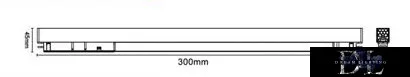 UNIVERSO Magnetischer Schienenstrahler DC:48V 18W 1620LM 3000K RA90 IP20 300x45x24mm Schwarz