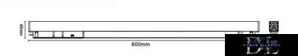 UNIVERSO Magnetischer Schienenstrahler DC:48V 24W 2160LM 4000K RA90 IP20 600x45x24mm Schwarz