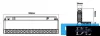 UNIVERSO Magnetischer Schienenstrahler DC:48V 24W 2160LM 4000K RA90 IP20 600x45x24mm Schwarz