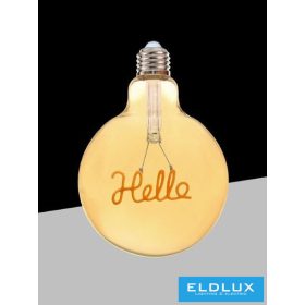   UNIVERSO LED-Glühbirne im Filament-Design – Hello G125 4 W 320 lm 2500 k D125x175 mm