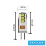UNIVERSO LED-Lichtquelle G4 12 V 1,5 W 150 lm 4000 K 3 DB/Packung