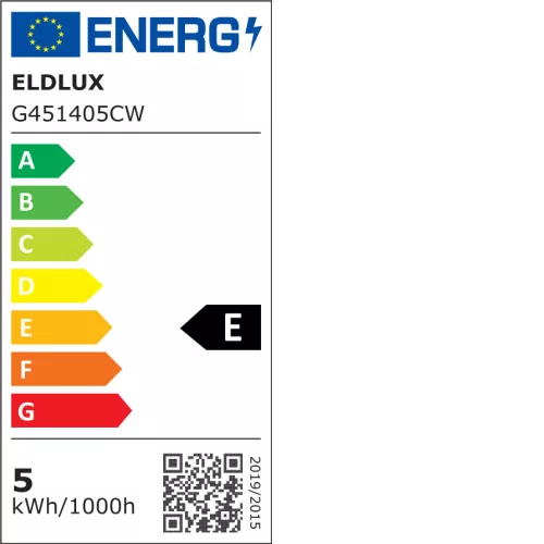 ELDLUX LED-Glühbirne G45 E14 5 W 550 lm 6500 K
