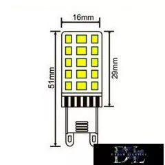 UNIVERSO LED-Glühlampe G9 33D 3,5 W 420 lm 6500 K