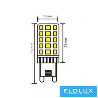 UNIVERSO LED-Glühlampe dimmbar G9 4 W 400 lm 4000 K CRI≥80 Ø16x50 mm