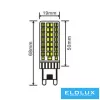 UNIVERSO LED-Glühbirne G9 7 W 820 lm 6500 K CRI≥80 Ø19x68 mm