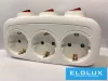 ELDLUX Verteiler 3x Typ F mit Schalter IP20
