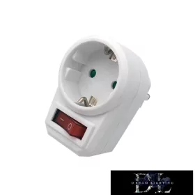 ELDLUX Fassung 1x Typ F mit Schalter IP20