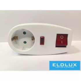 ELDLUX Überspannungsschutz mit Schalter 1x Typ F IP20