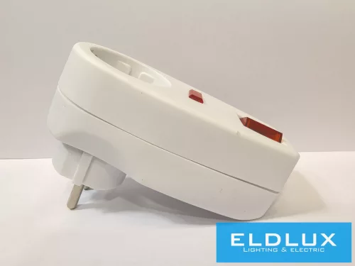 ELDLUX Überspannungsschutz mit Schalter 1x Typ F IP20