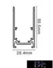 UNIVERSO Magnetisches Wandschienensystem DC:48V 2000x51x26mm Schwarz