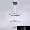 ELDLUX RINGS Kristallglas-Pendelleuchte Chrom 59W 4000K