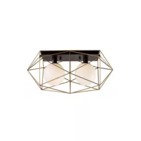 ELDLUX ELDGEOX Deckenleuchte schwarz/gold E27×2